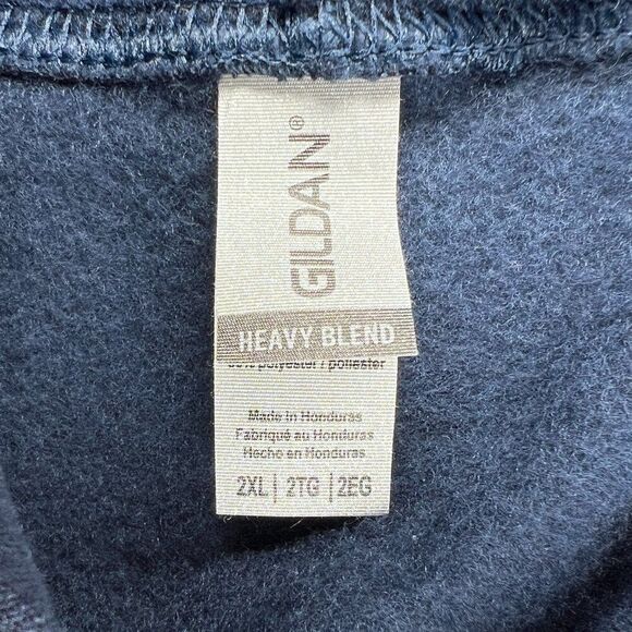 Gildan Hoodie Mens Size XXL Heavy Blend Adult Full Zip Hooded Sweater Sweatshirt - Picture 8 of 9